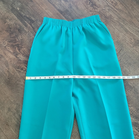 Vintage teal pleated trousers - Picture 7 of 12